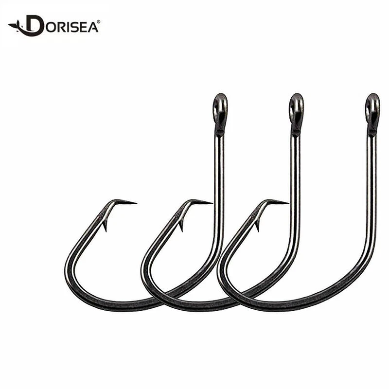 black carbon steel fish hooks saltwater PROBEROS 5 Sets Jigging Assist 11#-20# High Ste Proberos Instruction Pass the fishing line through the hole of the hook and tie it tightly Sea Hooks Cut Gorilla Big