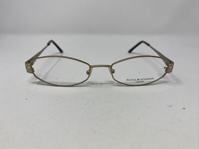 DANA BUCHMAN Eyeglasses Frames MAVIS 51-18-140 Gold Full Rim RO09