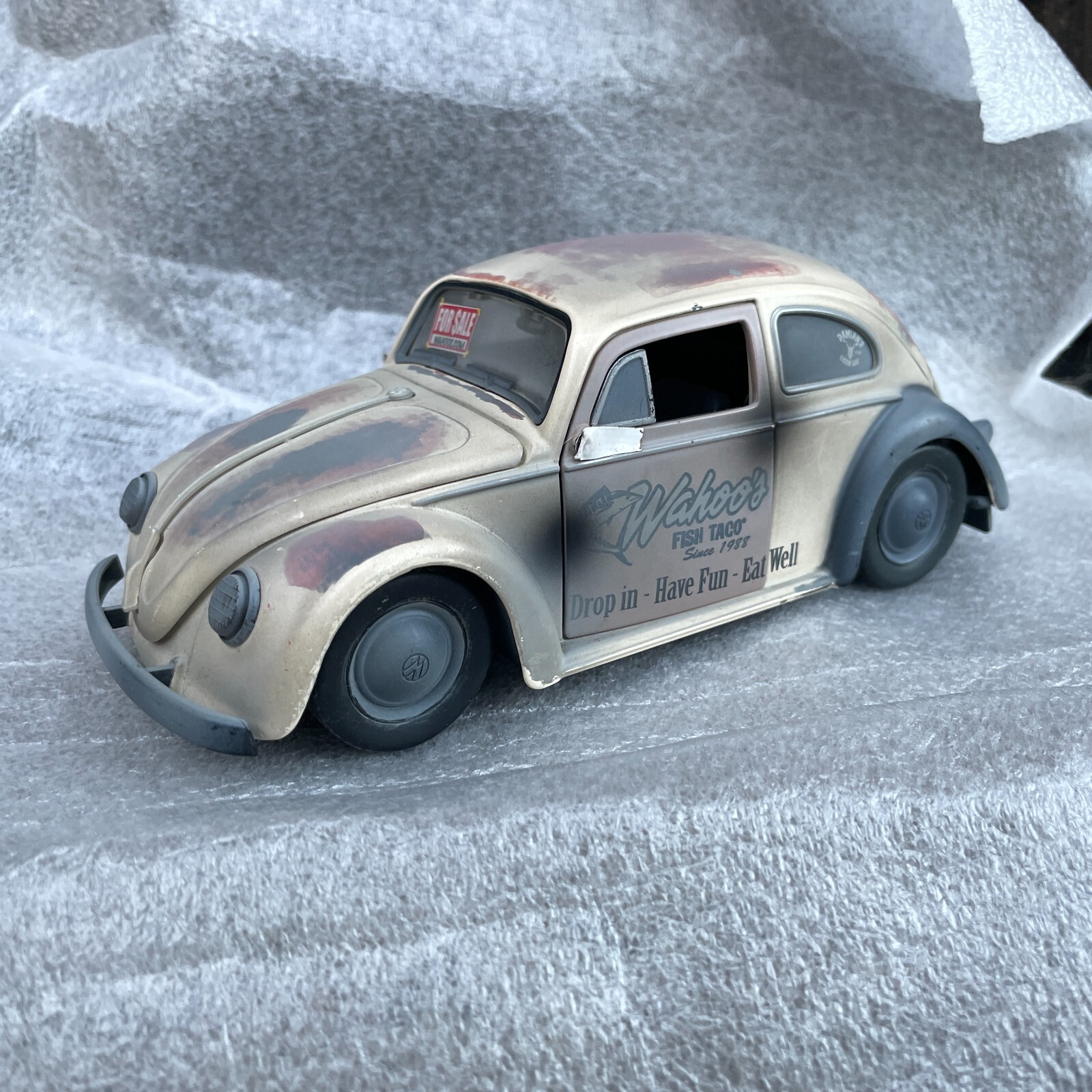 USED JADA "FOR SALE" 1959 VW VOLKSWAGEN BEETLE 124 DIECAST MODEL CAR