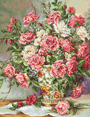 Cross Stitch Kit by LUCA-S  -  POSIES FOR THE PRINCESS