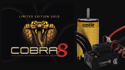 Castle Creations Cobra 8, 25.2V ESC w/Limited Edition Gold 1515-2200kV V2 Motor