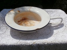 Stara emaliowana miska emaliowana patelnia na łóżko doniczka nocna doniczka doniczka doniczka