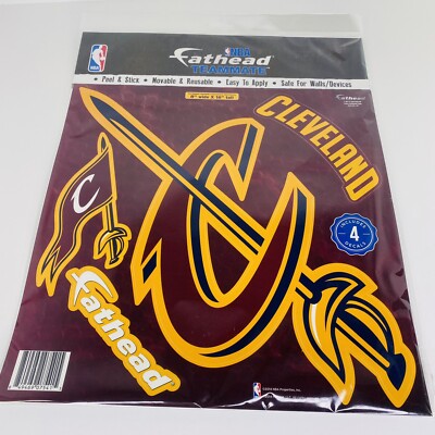 Cleveland Cavaliers Fathead Teammate Vinyl Decal Includes 4 Cavs Decals 8x16 NEW