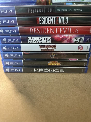 8 PS4 Games Brand New Resident Evil 3, Resident Evil 6, RE Origins Collection