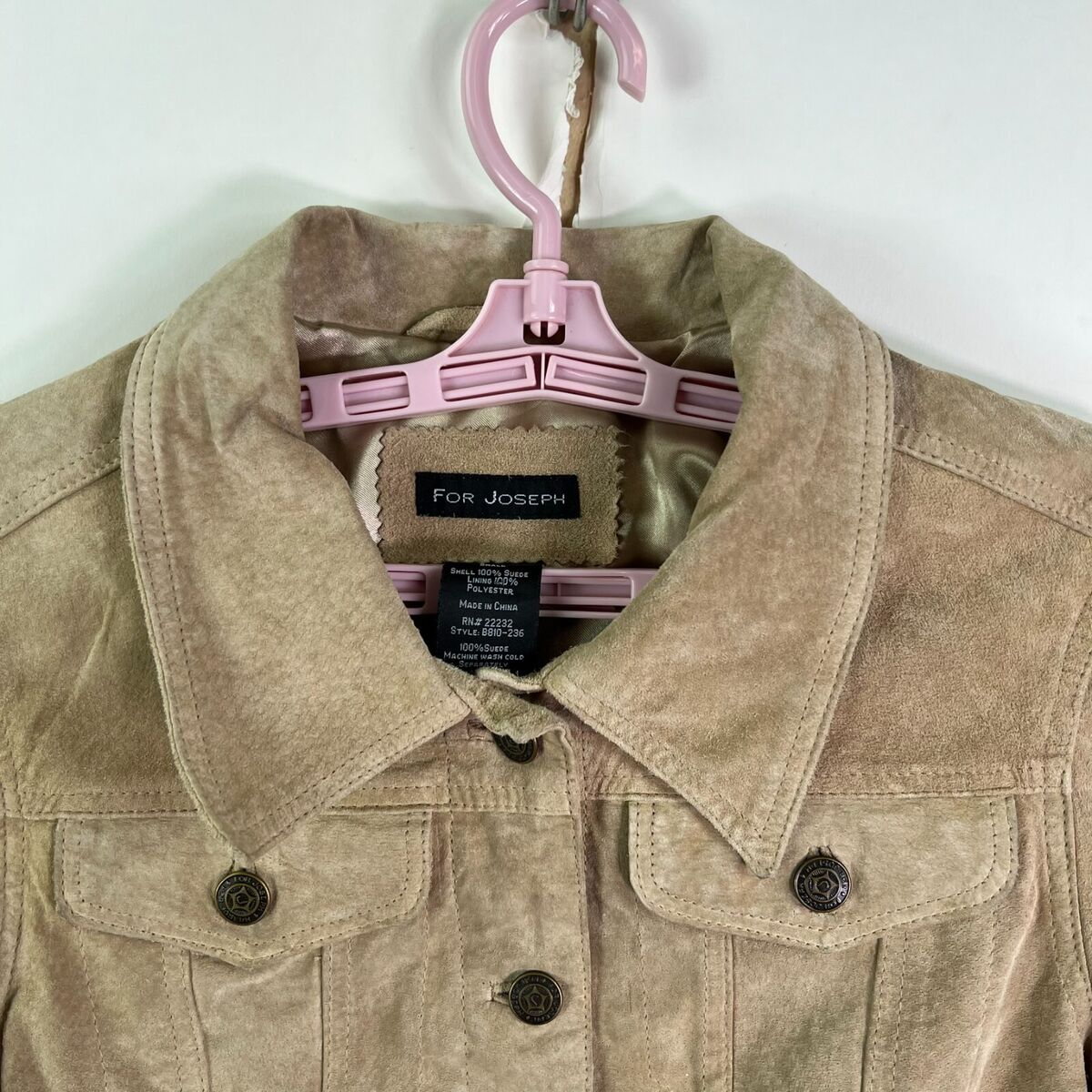 For Joseph Suede Button-Up Jacket Womens Size S Beige | eBay For Joseph Suede Button-Up Jacket Womens Size S Beige | eBay