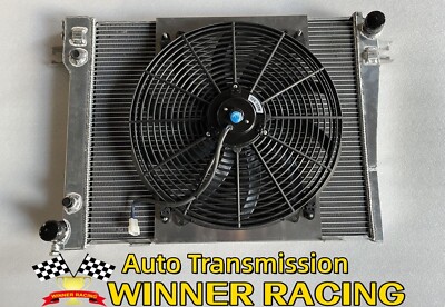 Fit BMW 3 E30 320i 323i 325i 325ix 325e M20 1982-1993 A/T Aluminum Radiator &Fan