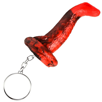Creature Cocks King Cobra Keychain - Red - Novelty Gag Gift Party Favor