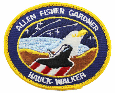 STS-51A NASA Discovery Shuttle Mission Flight Astronaut Crew Space Patch
