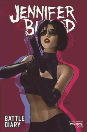 Jennifer Blood Battle Diary #5 Cover B variant Leirix (Mature) (2024) Dynamite E