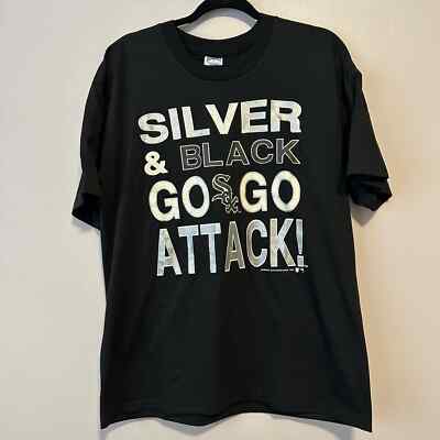 Sunburst XLarge 1991 MLB Chicago White Sox Go Attack Vintage Baseball SS TShirt