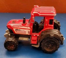 2006 Red Matchbox Tractor Diecast Metal Vehicle Collectible Replacement Toy