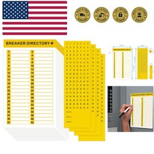 16 Sheets Breaker Panel Labels Electrical Box Sticker Numbers Breaker Panel L...