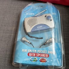 COBY CX-5 - Mini AM/FM Pocket radio W/ Speaker NIP