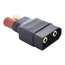 No Wires Connector: Black XT90 Male to 5.5MM Bullet Lipo Battery Adapter