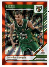 Deividas Sirvydis 2024-25 Panini Donruss Euroleague /75 Orange Laser #5