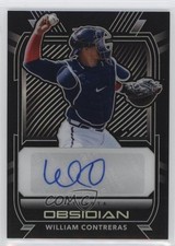 2021 Panini Chronicles Obsidian Auto William Contreras #O-WC Auto 15xk