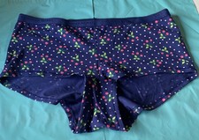 Vintage Victoria's Secret Signature Waistband Cotton BoyShort Cherry Panties M