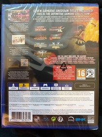 Samurai Shodown NeoGeo Collection PS4 EU Release US Seller NEW/SEALED!