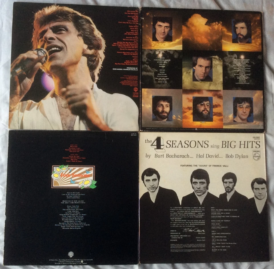 Frankie Valli/Four Seasons●4 x Vinyl LPs●Reunited Live-Helicon-Who Loves You + 1 - Image 3 of 4