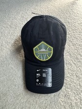 WNBA Nike Seattle Storm Black Strapback Adjustable Baseball Dad Hat Cap Size M/L