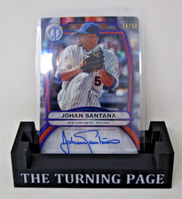Johan Santana 2025 Certified Topps Tribute Autographs #TA-JS Purple Auto 14/50