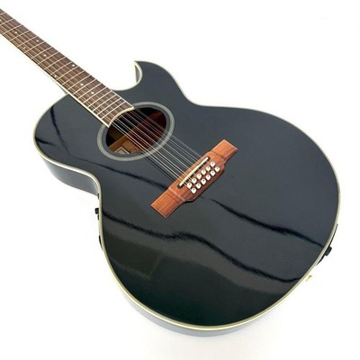 Electric Acoustic Guitar Washburn EA20MB-12 12-String Black Festival Series