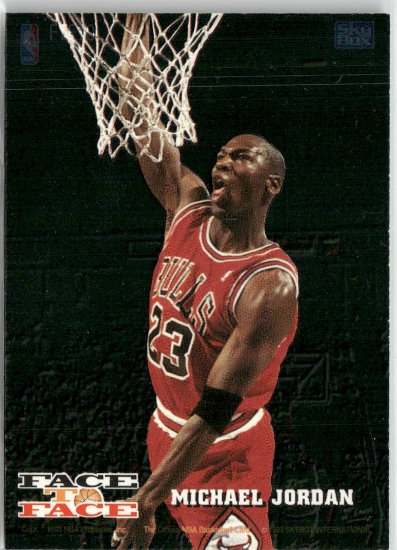 Michael Jordan Harold Miner 1993-94 Skybox Face to #FTF10 Chicago Bulls