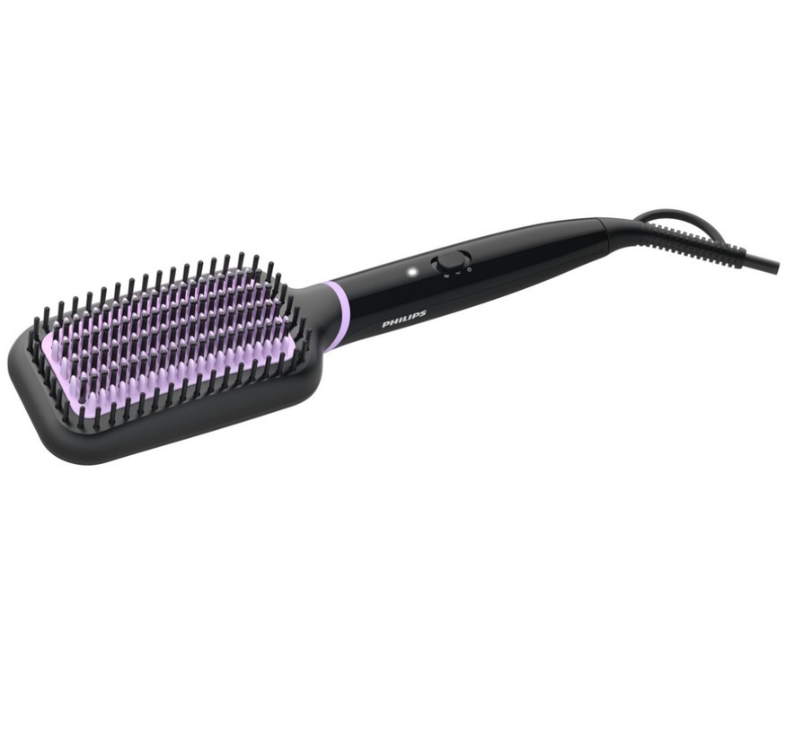 Philips Brosse Chauffante Lissante BHH880/00 Brosse Lisseuse Céramique Cheveux Ondulés