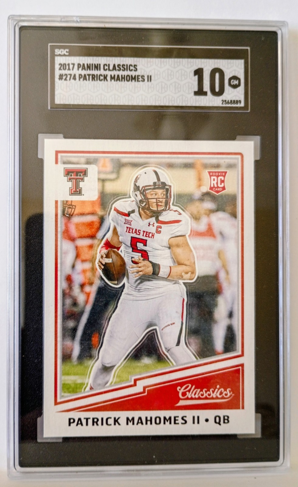 2017 Panini Classics #274 Patrick Mahomes SGC 10
