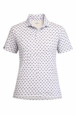 Straight Down Performance Golf Polo Men s Medium Palm Tree All Over Print HI