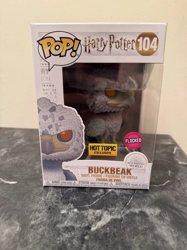 Funko Pop! Movies Harry Potter Buckbeak Flocked #104 Hot Topic Figure In Box