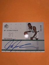 Joe Johnson Rookie RC SP Authentic SP Auto Signatures 2001-02 #JJ #/390 NM/MINT