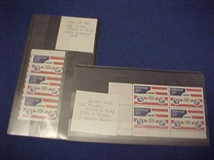 #C90 Misperf Vertical Strip of 3 with Origional Invoice and PB of 4