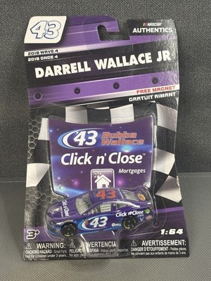 Bubba Wallace 2018 Click N  Close 1/64 Nascar Authentics Diecast
