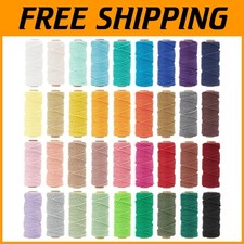 Vibrant 3mm Macrame Cord Assortment, 1188 Yards
