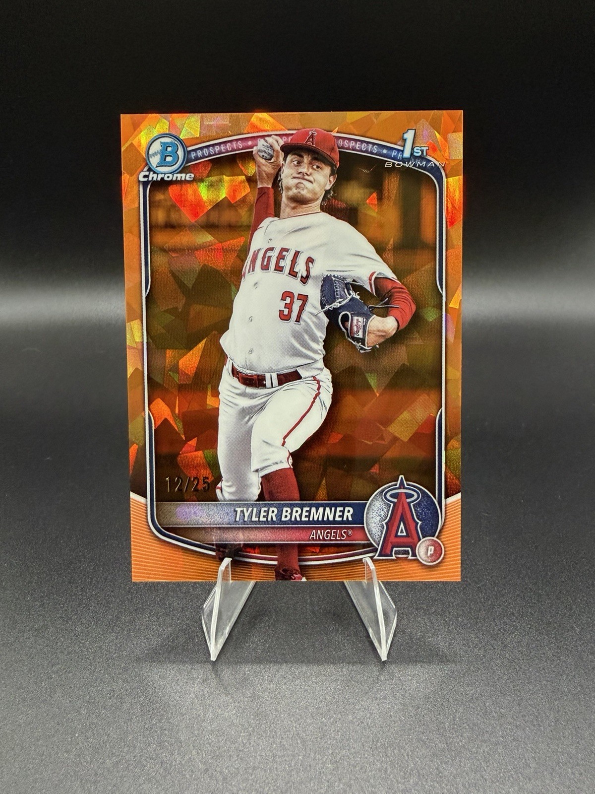 TYLER BREMNER 2025 BOWMAN CHROME DRAFT 1ST SAPPHIRE ORANGE ANGELS 12/25