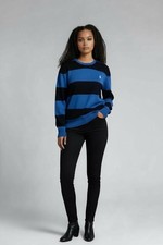 RALPH LAUREN PIMA COTTON ROYAL NAVY BLUE SWEATER NWT M MEDIUM