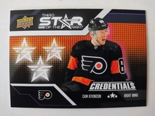 2022-23 Upper Deck Credentials Third Star of the Night #3S-7 Cam Atkinson