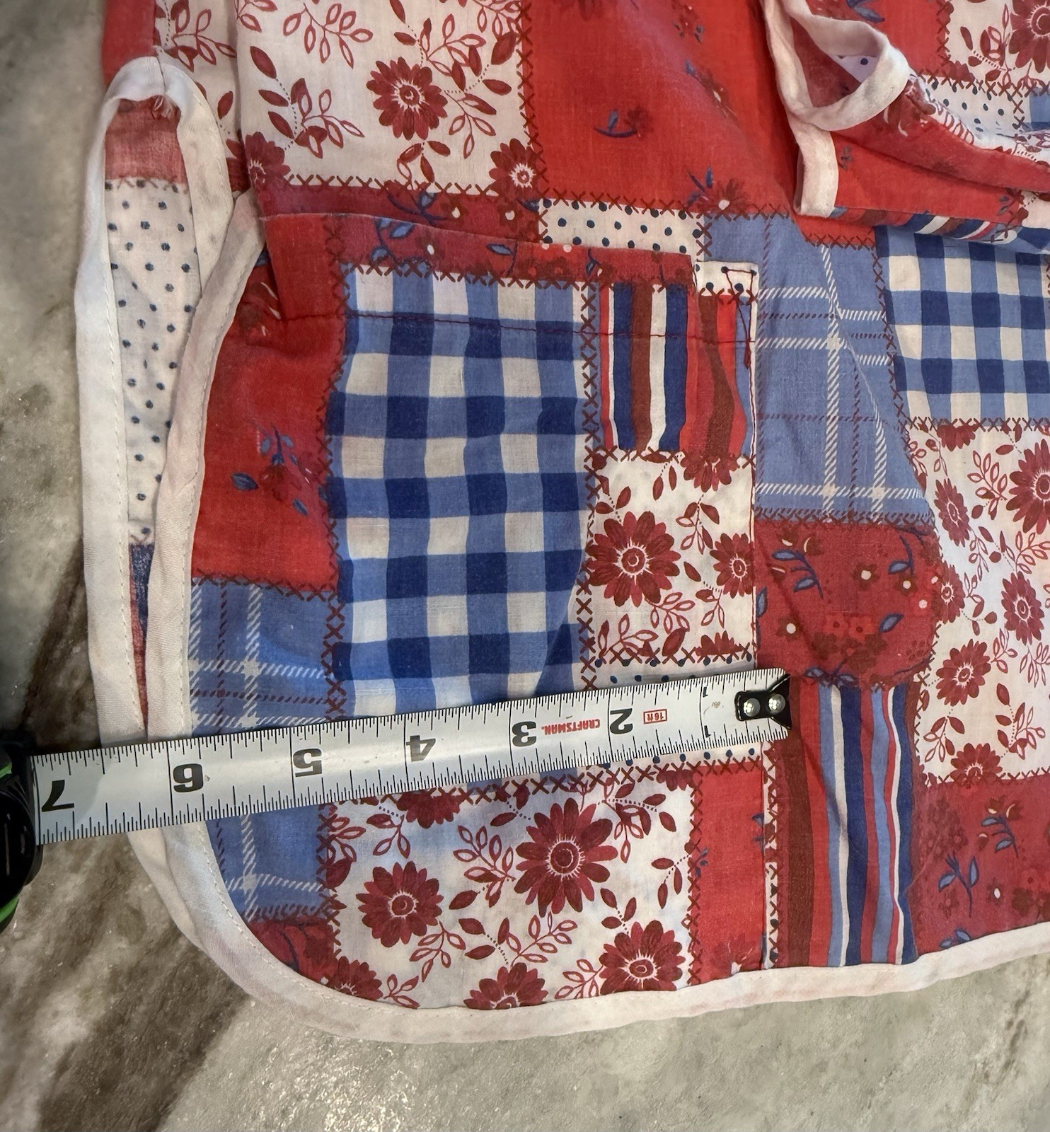 Y2K  Patchwork Pattern Art Smock Snaps Anthony Ri… - image 9