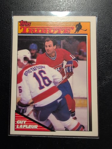 Guy Lafleur [Goodbye Guy] #1 1991 Topps card