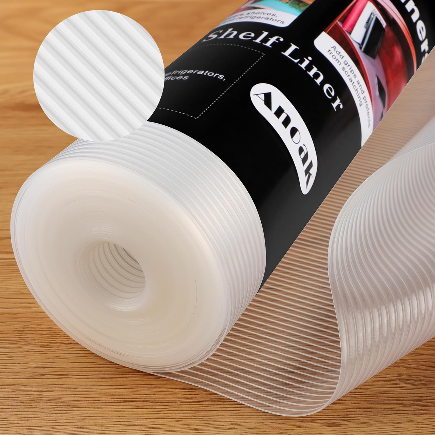 Shelf Liner Cabinet Liner, Non Adhesive Drawer Liner, Washable 12 Inch X 20 FT(2-image