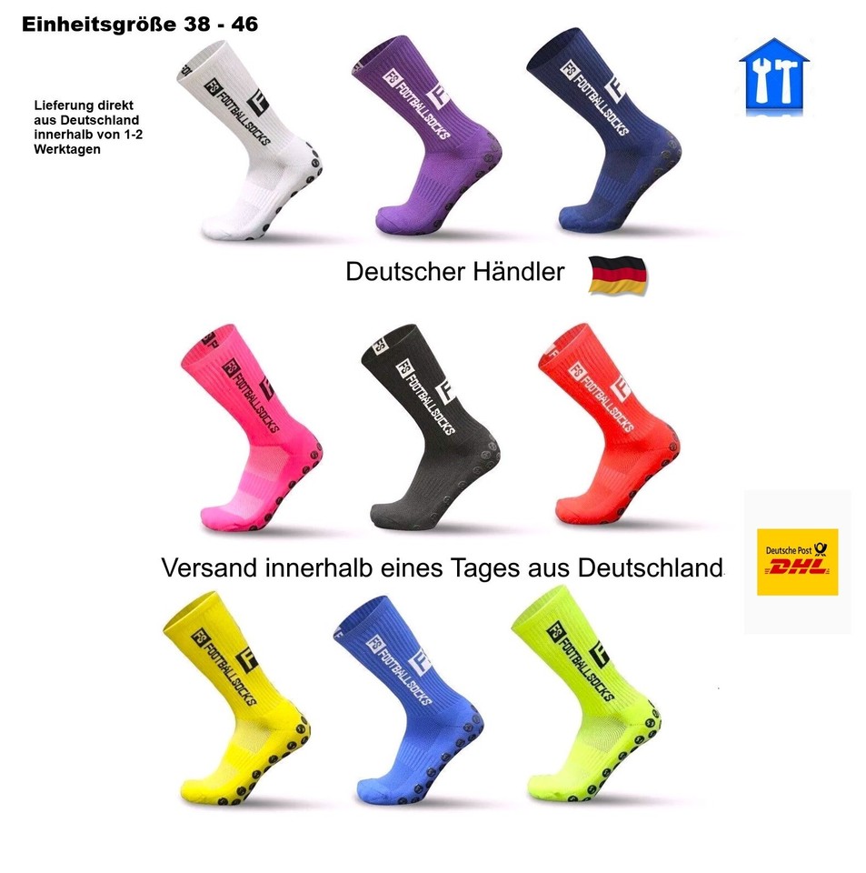 Tapedesign Fußballsocken Größe 38-46 Footballsocks Stoppersocken Gripsocken