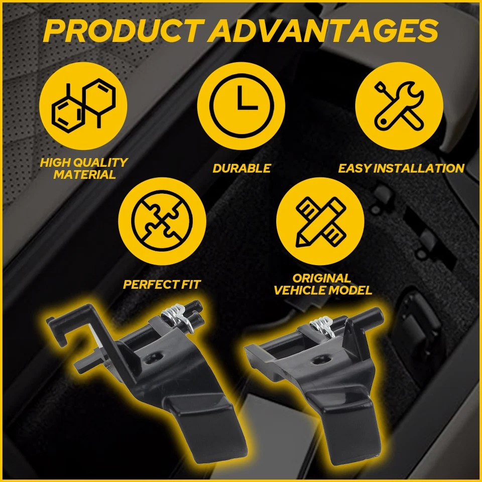 Clip de cierre de reposabrazos de consola central izquierda+derecha para Mercedes-Benz W166ML W292 X166 US GL Foto 4 de 4
