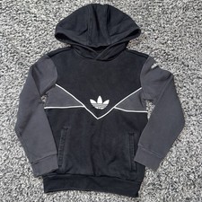 Adidas Adicolor Youth Kids Black Hoodie Sweatshirt Size 7-8Y XS