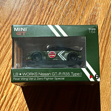 *RARE*MINI GT 1:64 LB WORKS Nissan GT-R R35 Type I Wing Ver.2 Green HK Exclusive