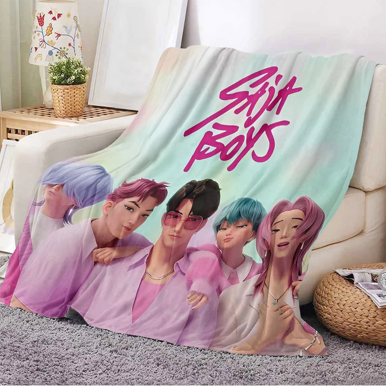 Saja Boys Cozy Fleece Blanket