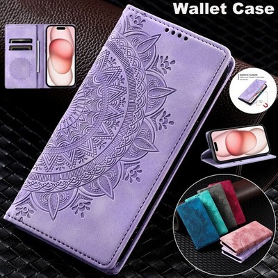 For iPhone 17e 17 Pro Max 16 15 14 13 12 Leather Wallet Case Flip Magnetic Cover