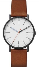 White Dial Quartz Watch - Skagen Men's Signatur Minimalist