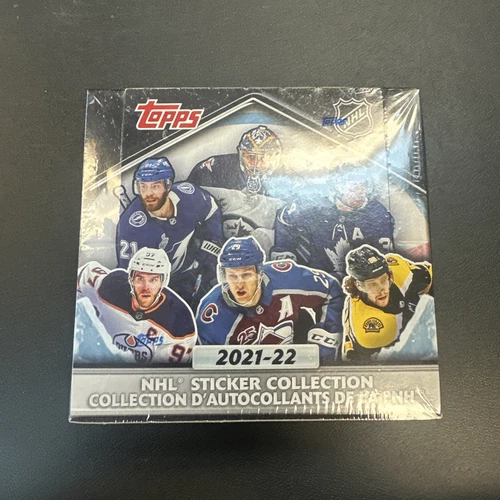 2021-22 TOPPS NHL STICKER COLLECTION 50 PACKS FACTORY SEALED BOX