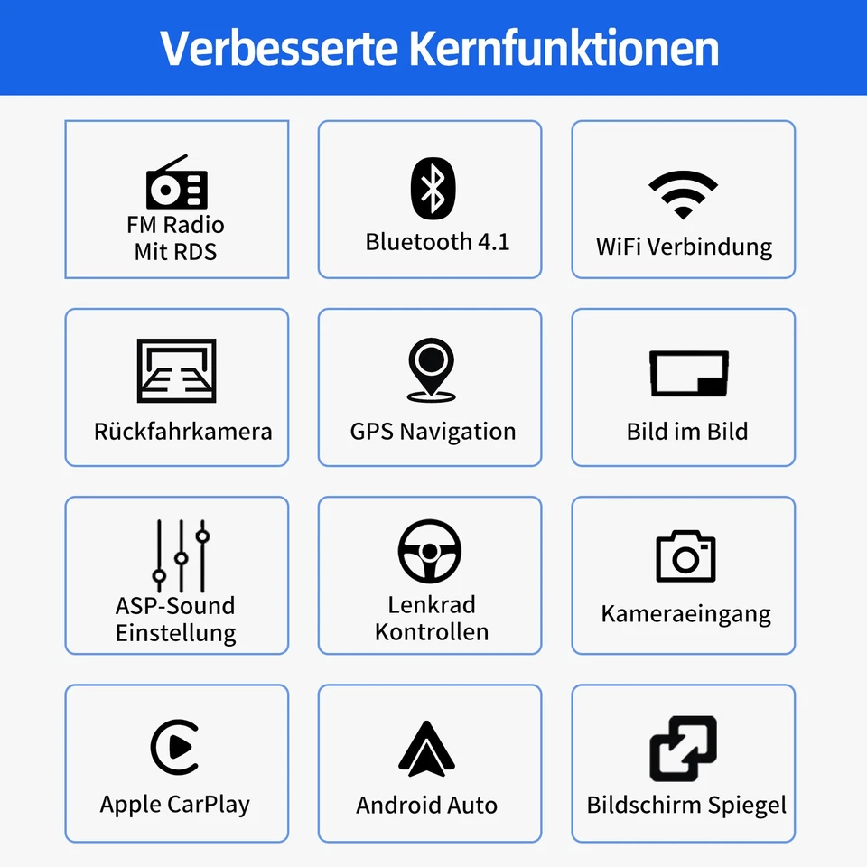 4+64G 1 DIN 7" Android 14 Manual Flip Out Autoradio DAB+ GPS WIFI Carplay Kamera - Bild 3 von 4